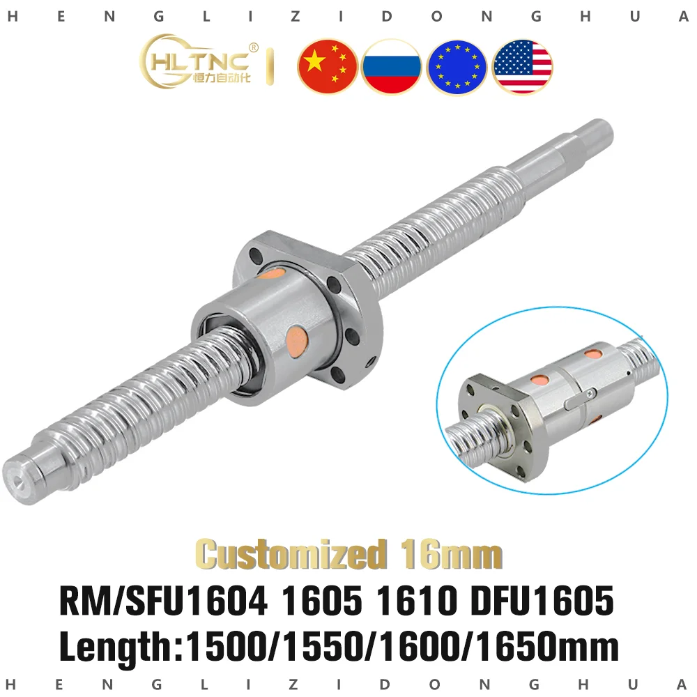16 мм 1610 шаровой винт С7 SFU1605 sfu1604 sfu1610 1500/1550/1600/1650 RM1605 заводской для ЧПУ |