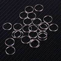 200pcspack 1pack metal round lighting octagonal beads connection ring split ring small double ring key ring