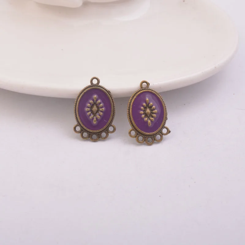 12 шт. разъем для подвесок с несколькими отверстиями сплав античная бронза