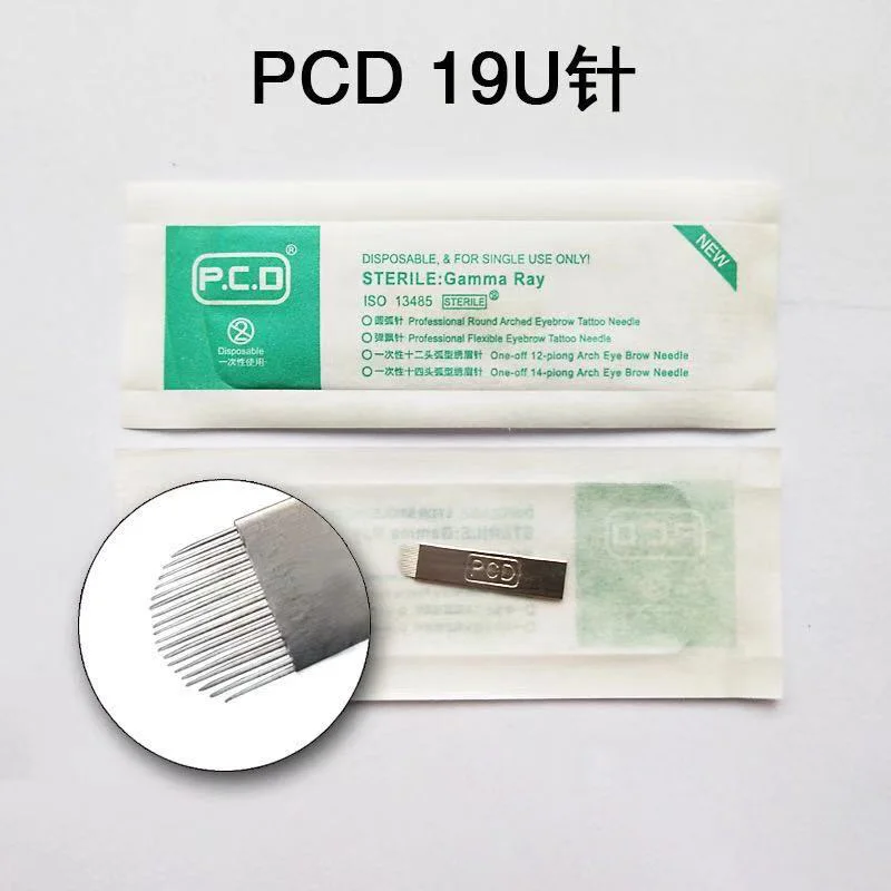 500 шт. жесткие PCD 12/14/19 U-образные булавки для перманентного макияжа бровей Тату