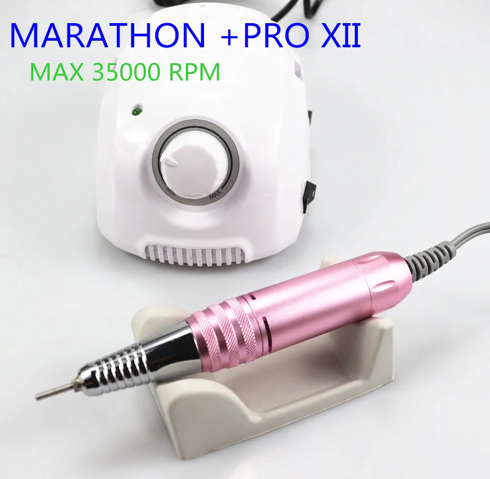 Марафон-Чемпион 3 PRO xii с ручкой 35000 об/мин электрическая дрель для ногтей мощный 210