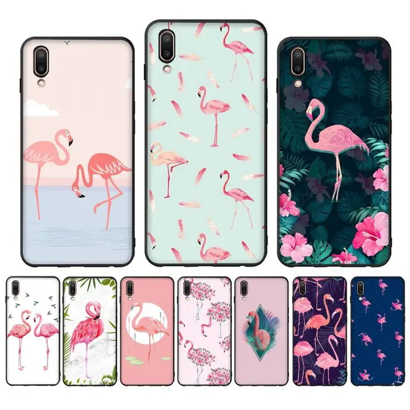 Animal Flamingo Cute Phone Case Case For Oppo Reno Realme C3 6Pro Cover For vivo Y91C Y17 Y19
