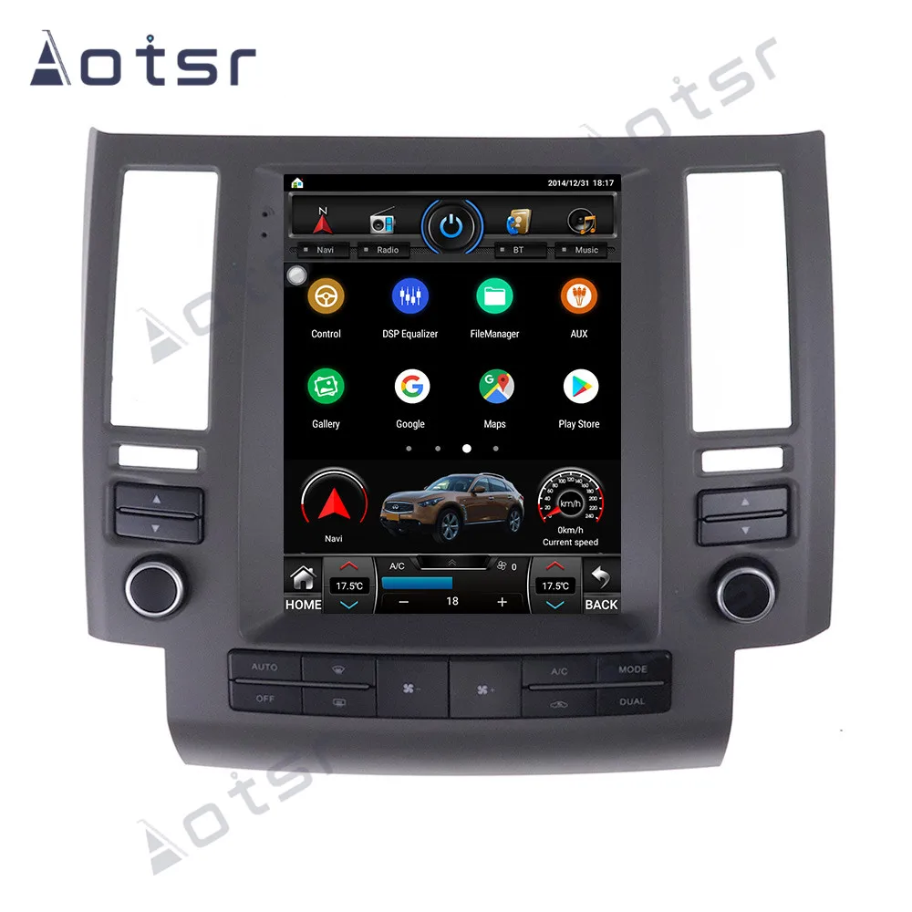 Android 10.0 Tesla Style GPS Navigation For Infiniti FX35 FX45 FX25 FX37 2003 2004 2005 2006 Auto Radio Stereo Multimedia Player |