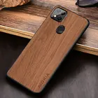 Чехол WoodLike для Xiaomi Redmi 9C NFC, мягкий жесткий ТПУ чехол из ПУ кожи 3 в 1, материал coque fundas, чехлы для Redmi 9C