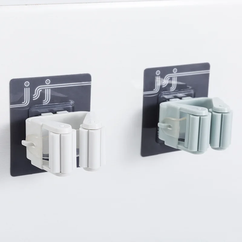1 шт. настенный держатель для швабры без следов|Подставки хранения и стеллажи| |