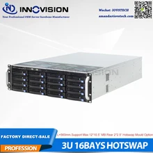 Корпус сервера NVR NAS устойчивый огромный 16 катушек 3u в стойке с
