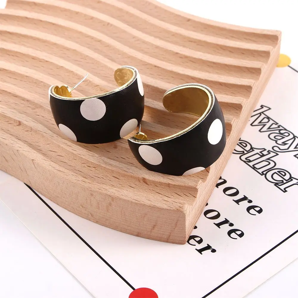 Решетчатая минималистская круглая C-образная бижутерия для вечеринки женские