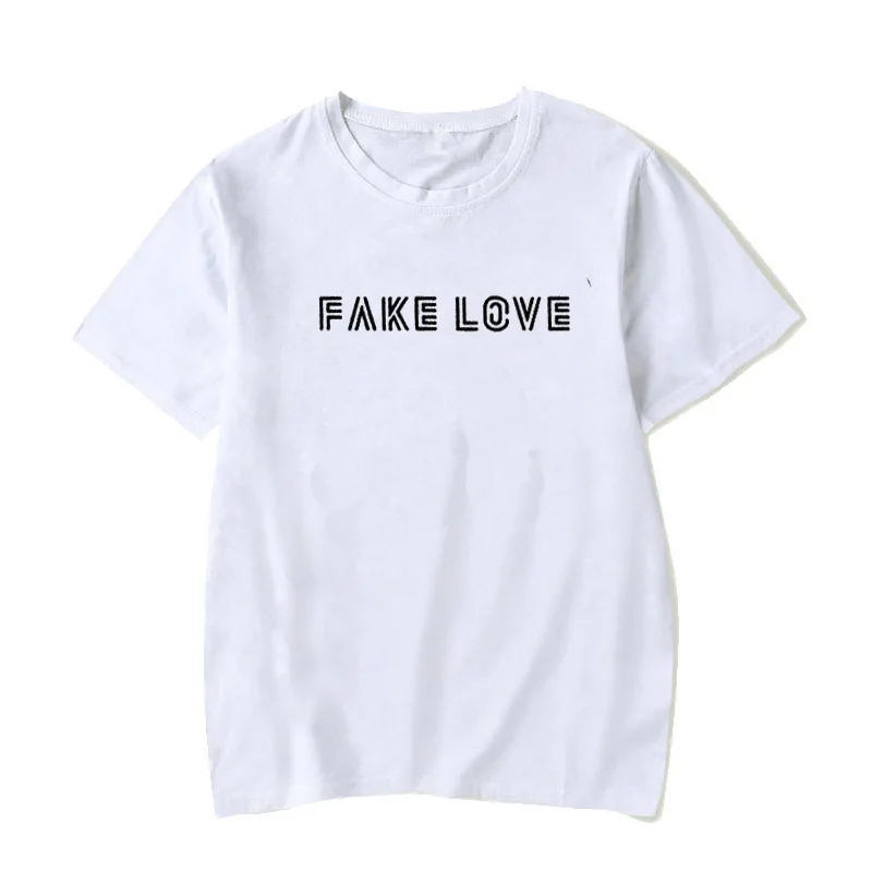 2019 kpop-футболка с имитацией любви loveyourself bangtan рубашка love yourself harajuku kpop Poc Футболка |