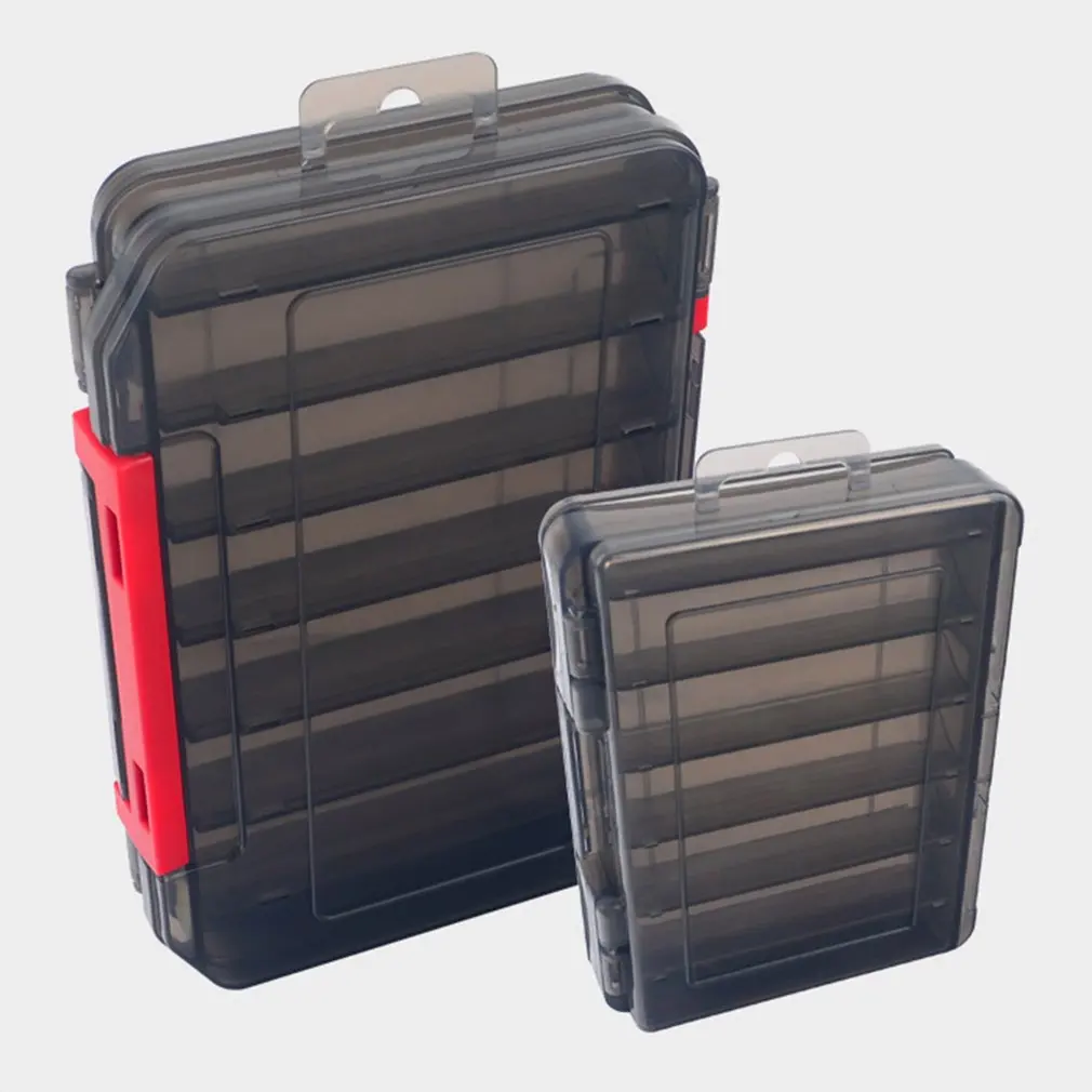 

Fishing Tackle Lure Box Compartments New PP Material Double Sided Durable For Winter Fishing Accessories Strong