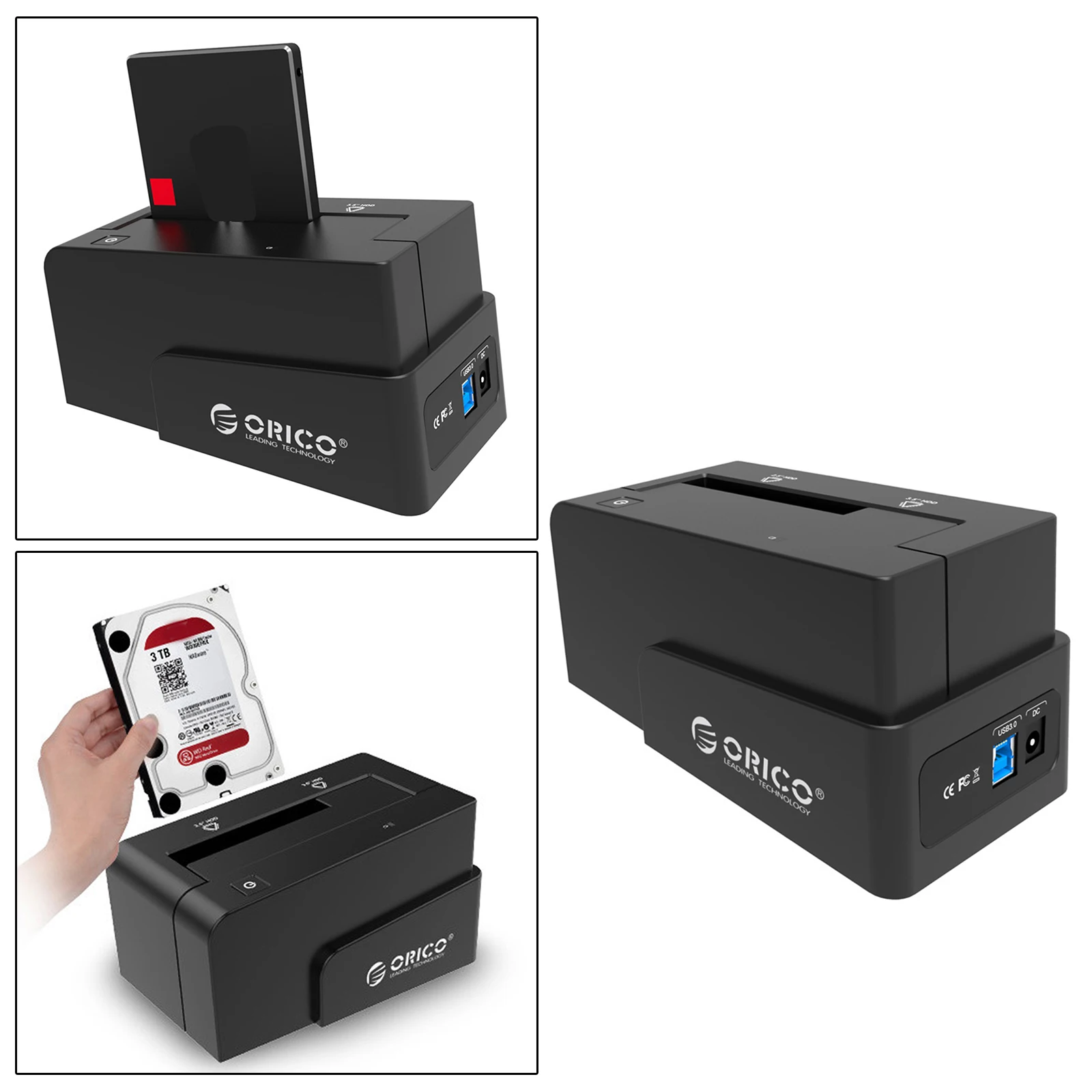 

Док-станция для внешних жестких дисков USB 3,0 для дублирования жестких дисков 2,5 дюйма с функцией клонирования Plug and Play