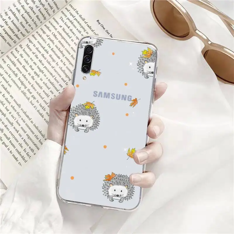 

Animal cartoon hedgehog Phone Cases Transparent for Samsung A71 S9 10 20 HUAWEI p30 40 honor 10i 8x xiaomi note 8 Pro 10t 11