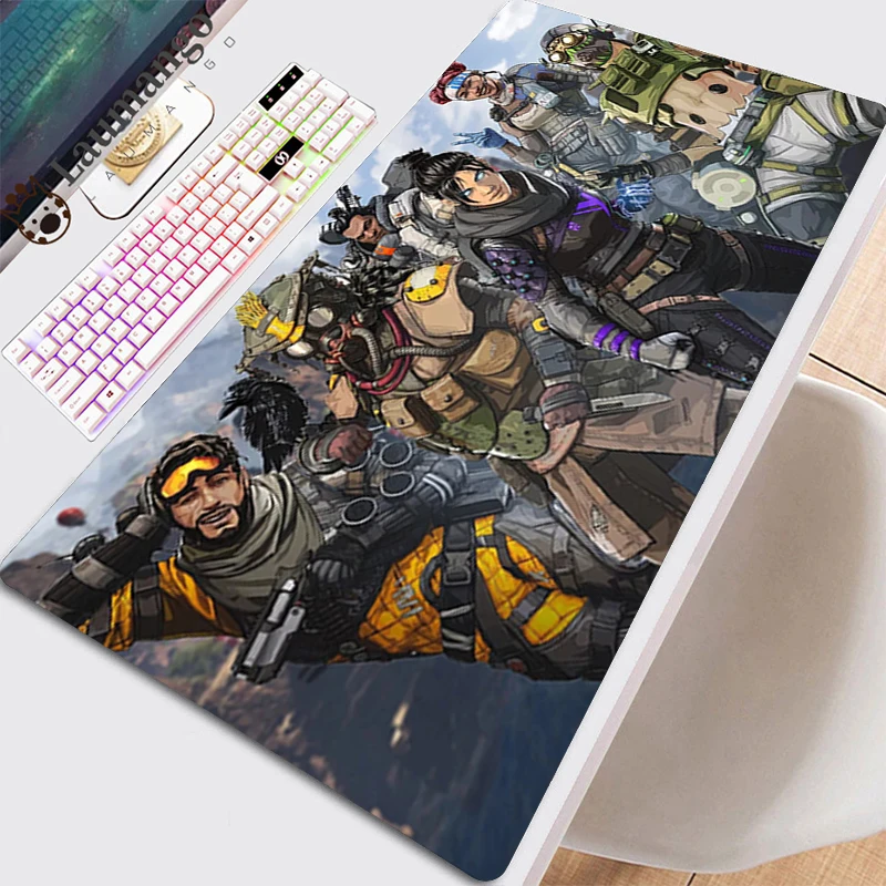 

Mause Pad Gaming Mouse Mat Keyboard Extended White Carpet Big Mousepepad Table Pads Gamer Computer Custom Cool Apex Legends Pads