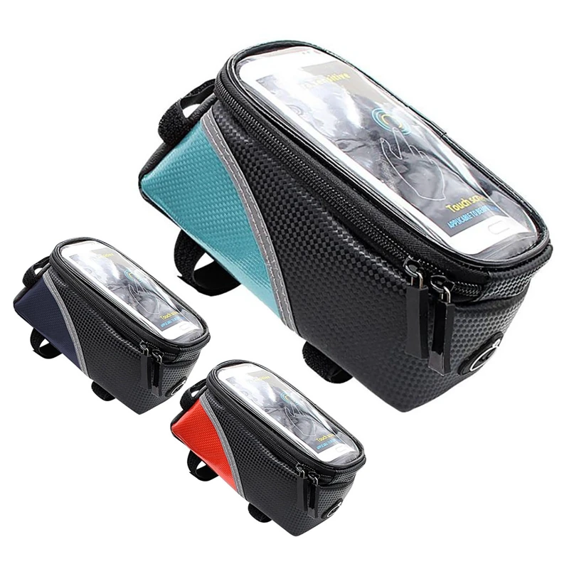 

7 Inch Bicycle Front Bag Rainproof Waterproof Mtb Bag Mobile Phone Case Cycling Top Tube Bag Bicycle Accessories
