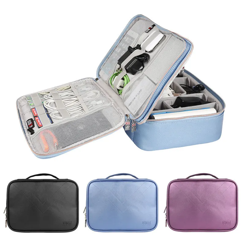TUUTH сумка для хранения кабеля двухслойные цифровые аксессуары дорожный
