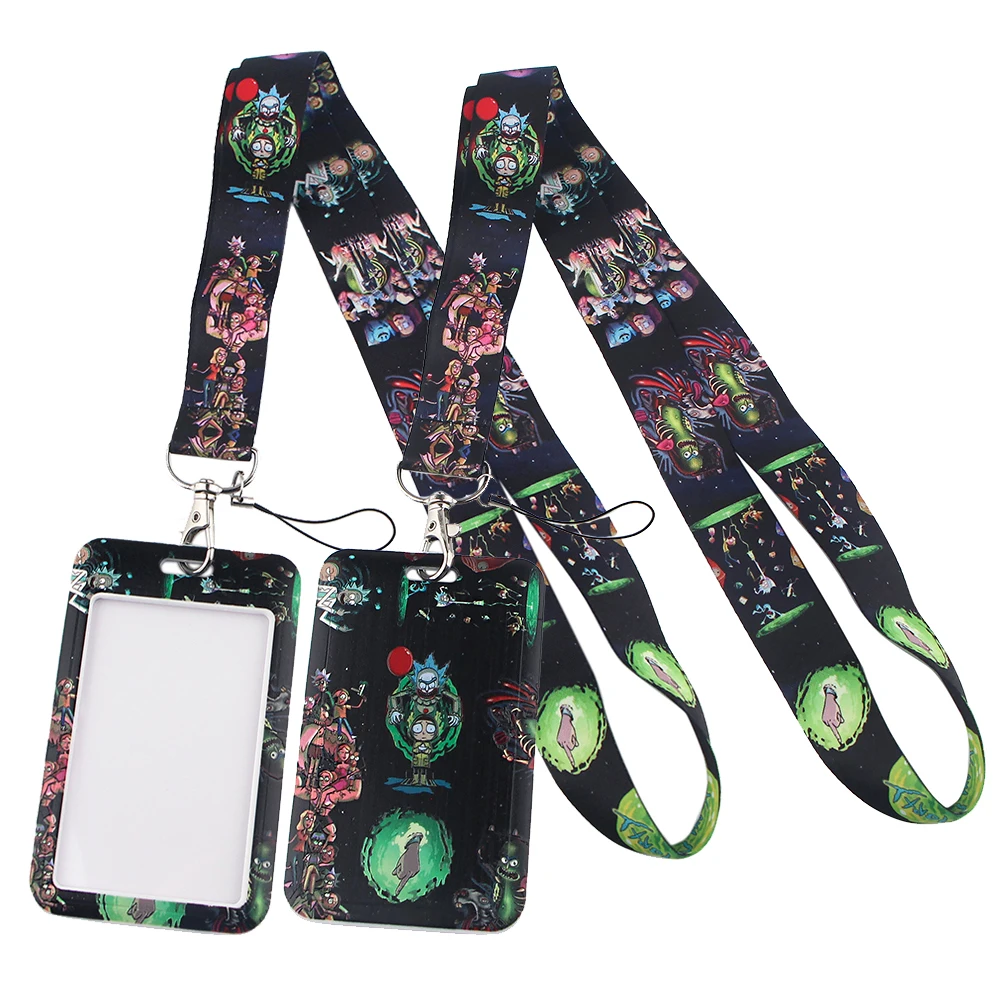 

LT133 Anime Lanyards Keychain DIY Mobile Phone Straps USB ID Card Badge Holder Keyring Webbing Hanging Rope Lariat Keycord