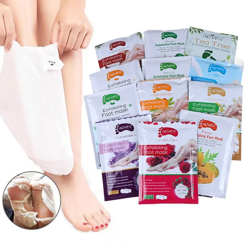 

Women Foot Mask Sock Peel Remove Dead Skin Feet Care Moisturized Silicone Socks