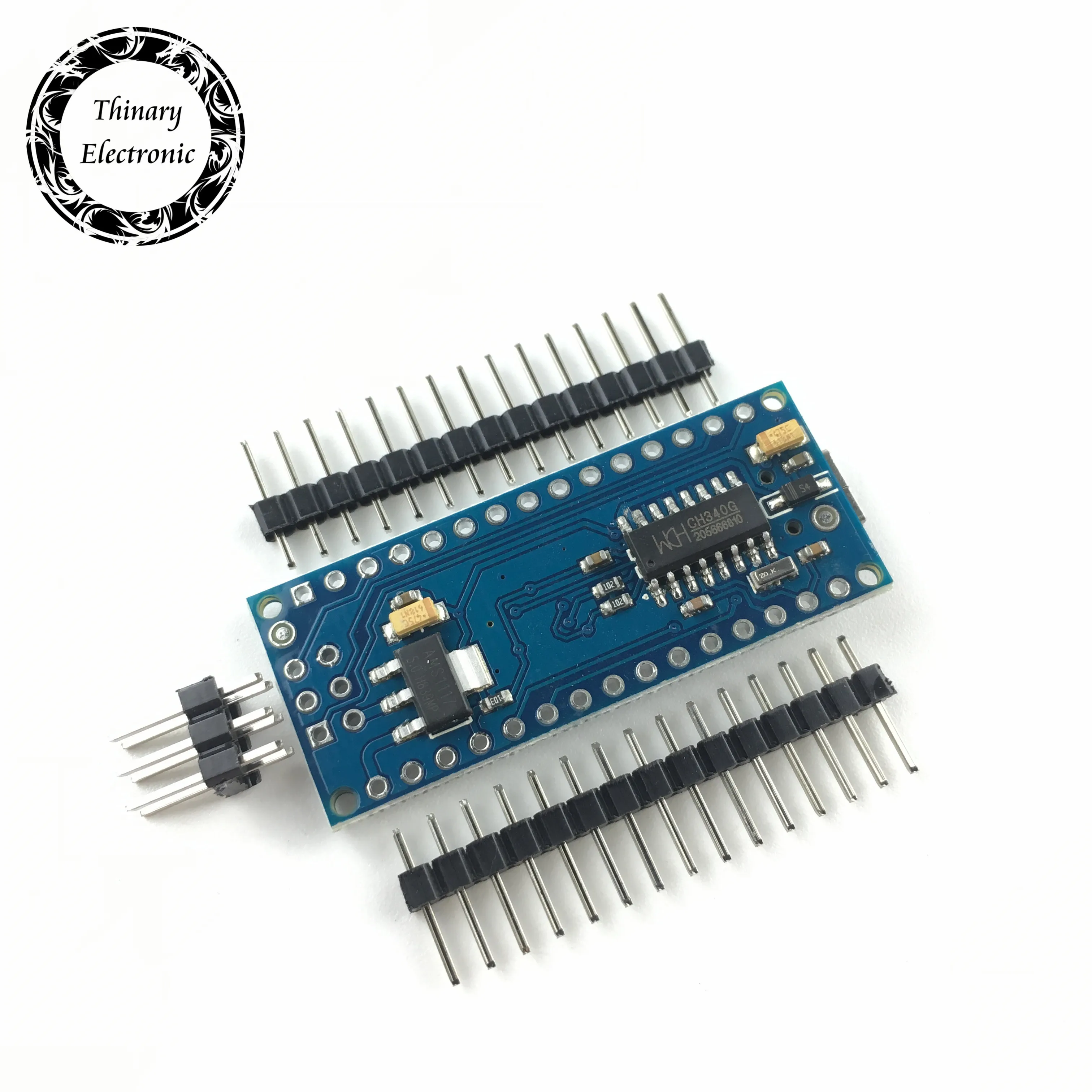 Thinary Electronic 100 шт./лот Nano Atmega168 контроллер совместим с arduino nano Atmega168P CH340 CH340G USB драйвер без кабеля