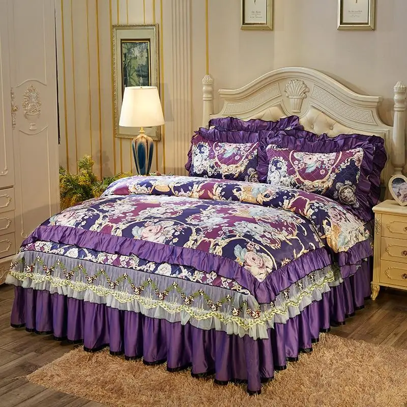 Роскошный шелковый Комплект постельного белья в пасторальном стиле 42 дюйма