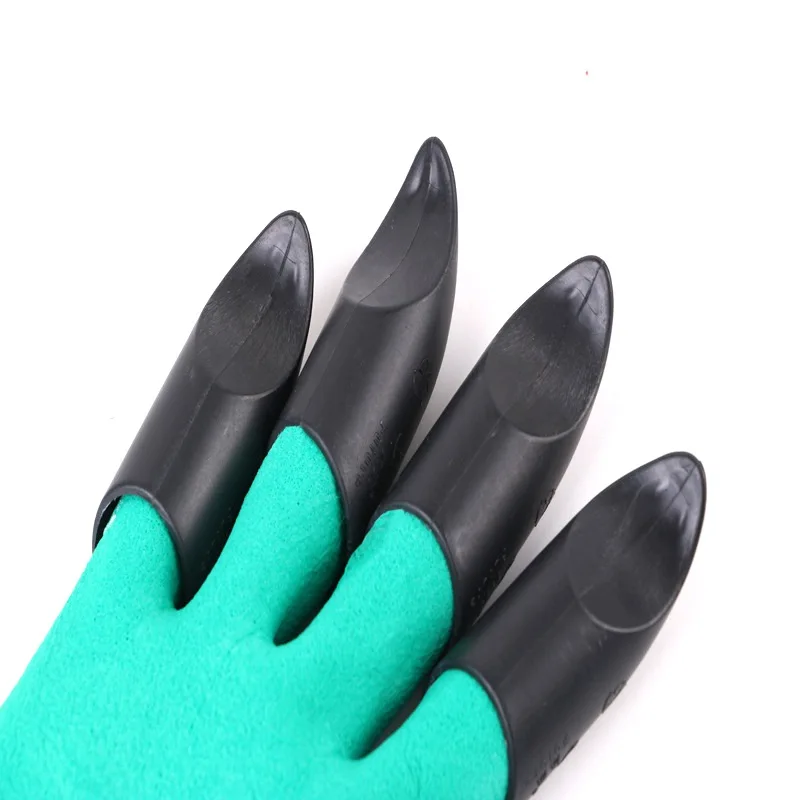 

Garden Gloves Gardening With Fingertips Claws Genie Glove Raking Digging Planting Latex Work Tools Household Greenhouse Products