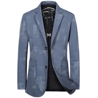 mens casual slim fit suit jacket trend brand plaid mens self cultivation all match suit fashion business casual suit jacket