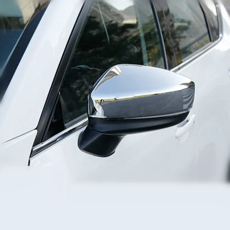 2 шт. левое и правое ABS хромированное яркое серебряное зеркало заднего вида