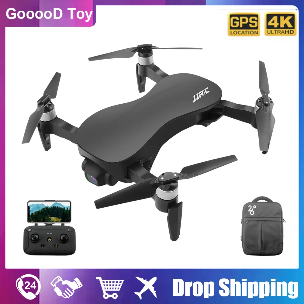 Квадрокоптер JJRC X12 складной с 3-осевым стабилизатором, GPS, Wi-Fi, FPV, 1080P, 4K, HD-камера