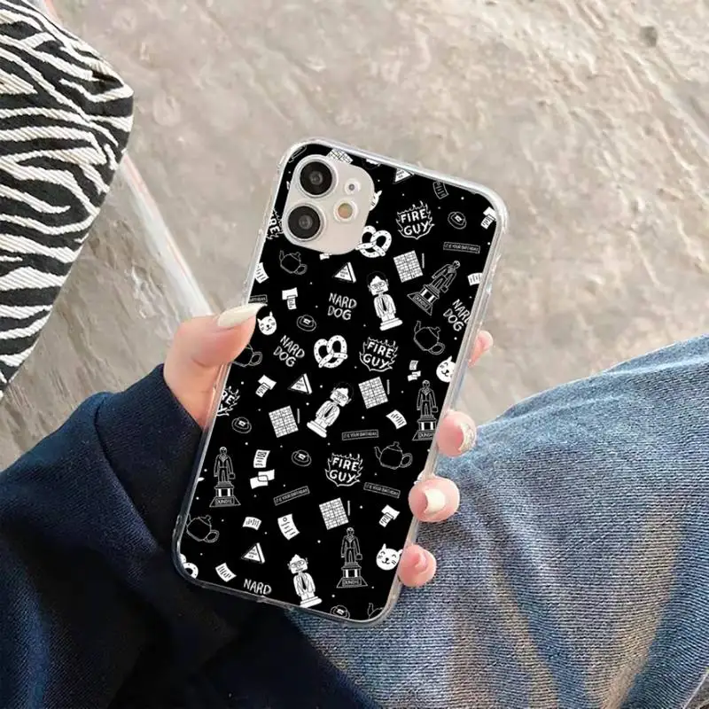 

Michael Scott The Office Phone Case Transparent for iPhone 11 12 mini pro XS MAX 8 7 6 6S Plus X 5S SE 2020 XR