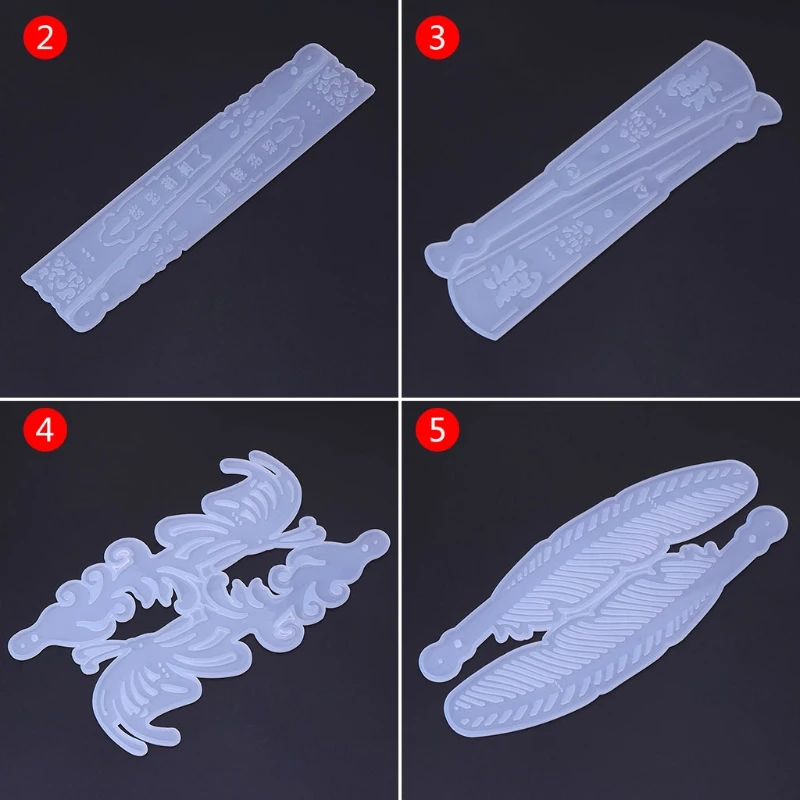 Силиконовая форма сделай сам для изготовления вееров закладок поделок