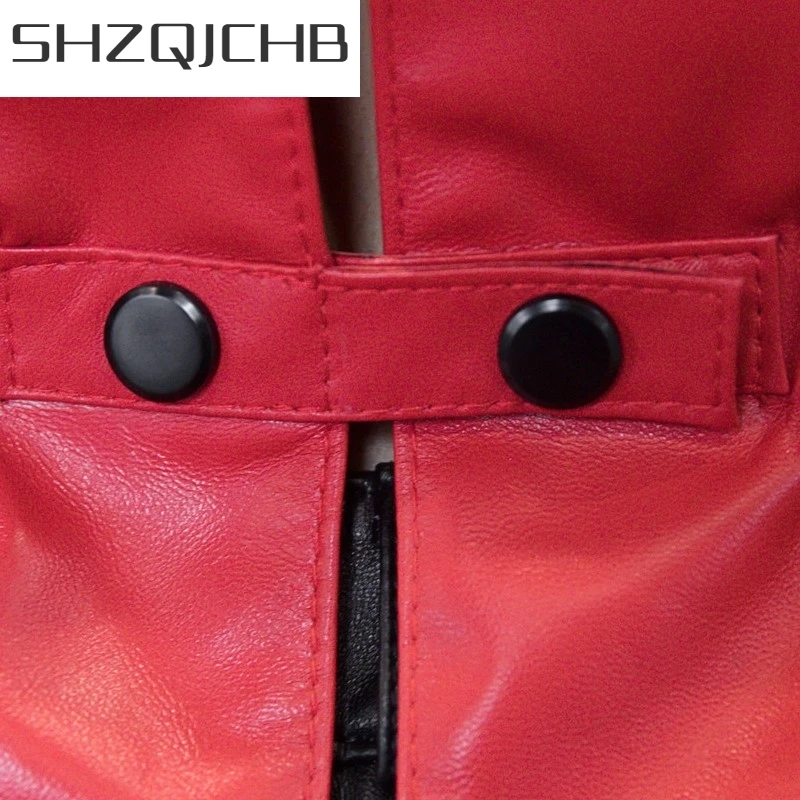 

JCHB 2021 Summer Women Tank Vests Sexy Hollow Out Sleeveless Vest Women Sheepskin Genuine Leather Ruffles Waistcoat Falbala Ves