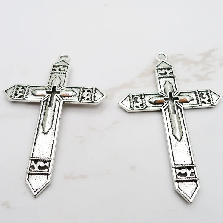 2 шт./лот 47*74 мм, античное серебро, цвет украшение 