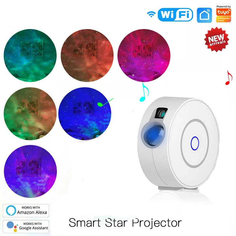 

Светодиодная лампа-проектор с Wi-Fi и поддержкой Alexa и Google