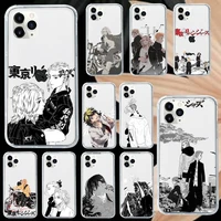 tokyo revengers manjiro sano anime phone cases transparent soft for iphone 5 5s 5c se 6 6s 7 8 11 12 plus mini x xs xr pro max