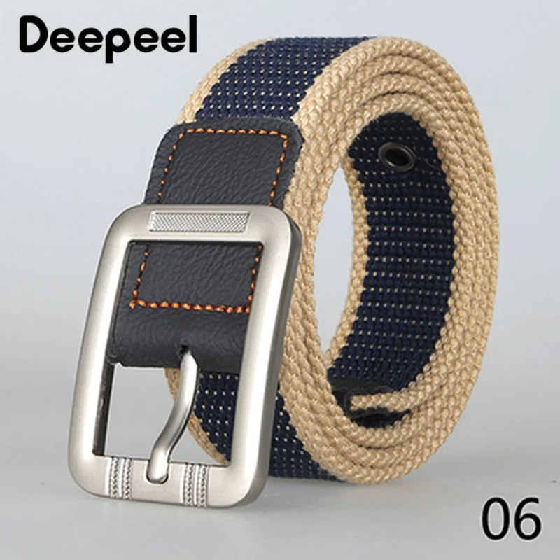 Deepeel 3 8*100/110/125 см из парусины тканые Ремни Для мужчин сплав ратение на ремешке с