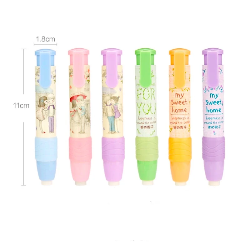 3 шт./лот креативный кавайный ластик резиновый автоматический многоцветный милый