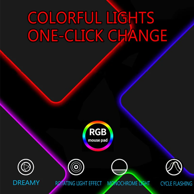 Коврик RGB для мышки с аниме убийца демонов большая грудь девочка Rem Re большой
