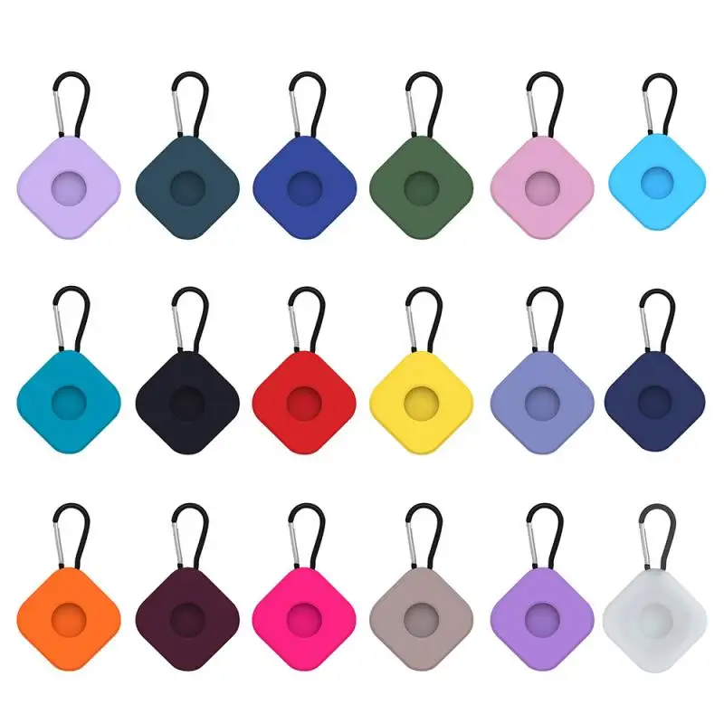 

For Apple Airtags Liquid Silicone Protective Plastic Sleeve For Apple Locator Tracker Anti-lost Device Keychain Protective Case