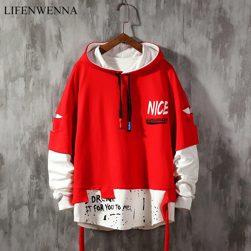 

Толстовка мужская LIFENWENNA, однотонная, разные цвета, уличный стиль, 4XL, 5XL