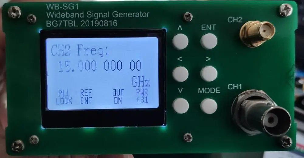 

Изготовлен из Bg7tbl WB-SG-OPT15G, источник сигнала 1 Гц-15 ГГц, генератор сигналов, регулировка усилителя мощности, с OCXO inside