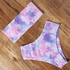 Высокая Талия бикини 2021 ретро костюм для плавания сексуальный купальник Для женщин с бандажным лифом, купальный костюм с пуш-ап Женский Бандаж, бикини, набор, пляжная одежда