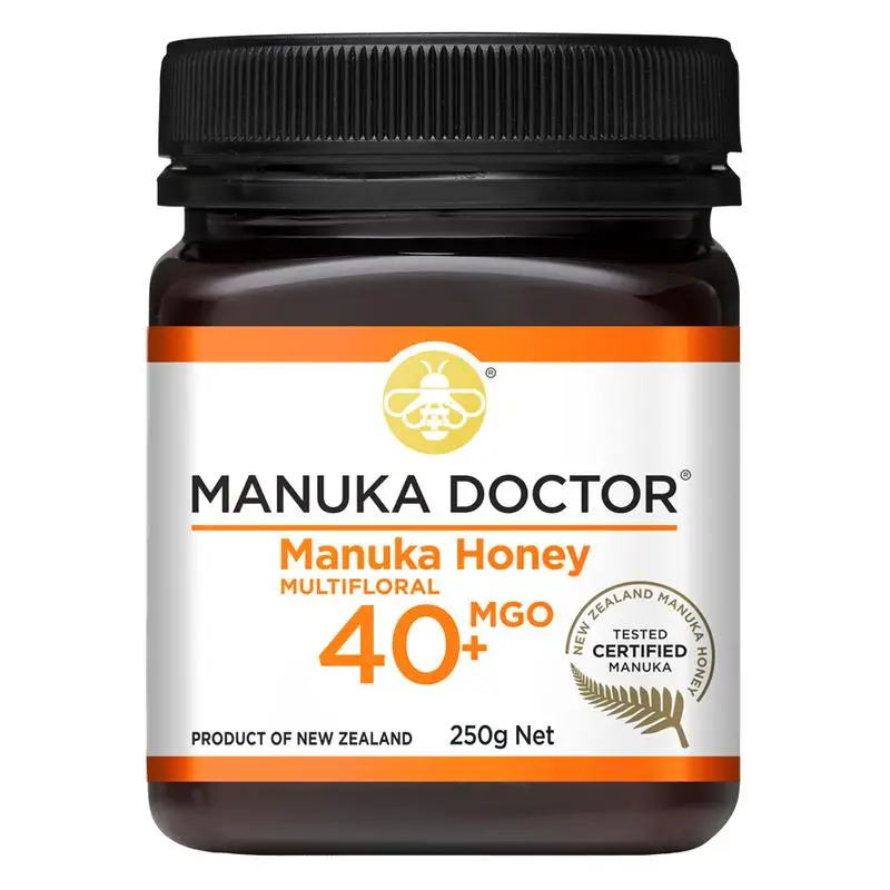 

New Zealand Manuka Honey Premium Natural Multiflora Honey MGO40+ 250g Digestive Health Respiratory Gastrointestinal Regulation