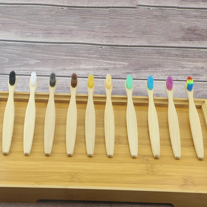 

5/10pcs Colorful Toothbrush Natural Bamboo Tooth Brush Set Soft Bristle Charcoal Teeth Eco Bamboo Toothbrushes Dental Oral Care