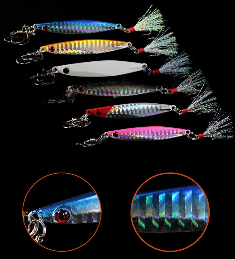 5 шт. глубоководный джиг для ловли окуня лазерная Морская Лодка каменная пляжная
