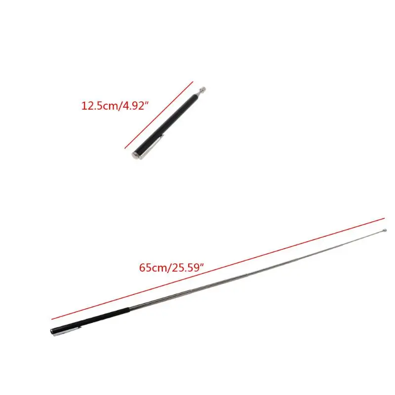 

1.5LB Slim 25 Portable Telescopic Magnetic Pick Up Rod Stick Extending Magnet Picker Tools Pocket Clip Pen Style Picker C7AD