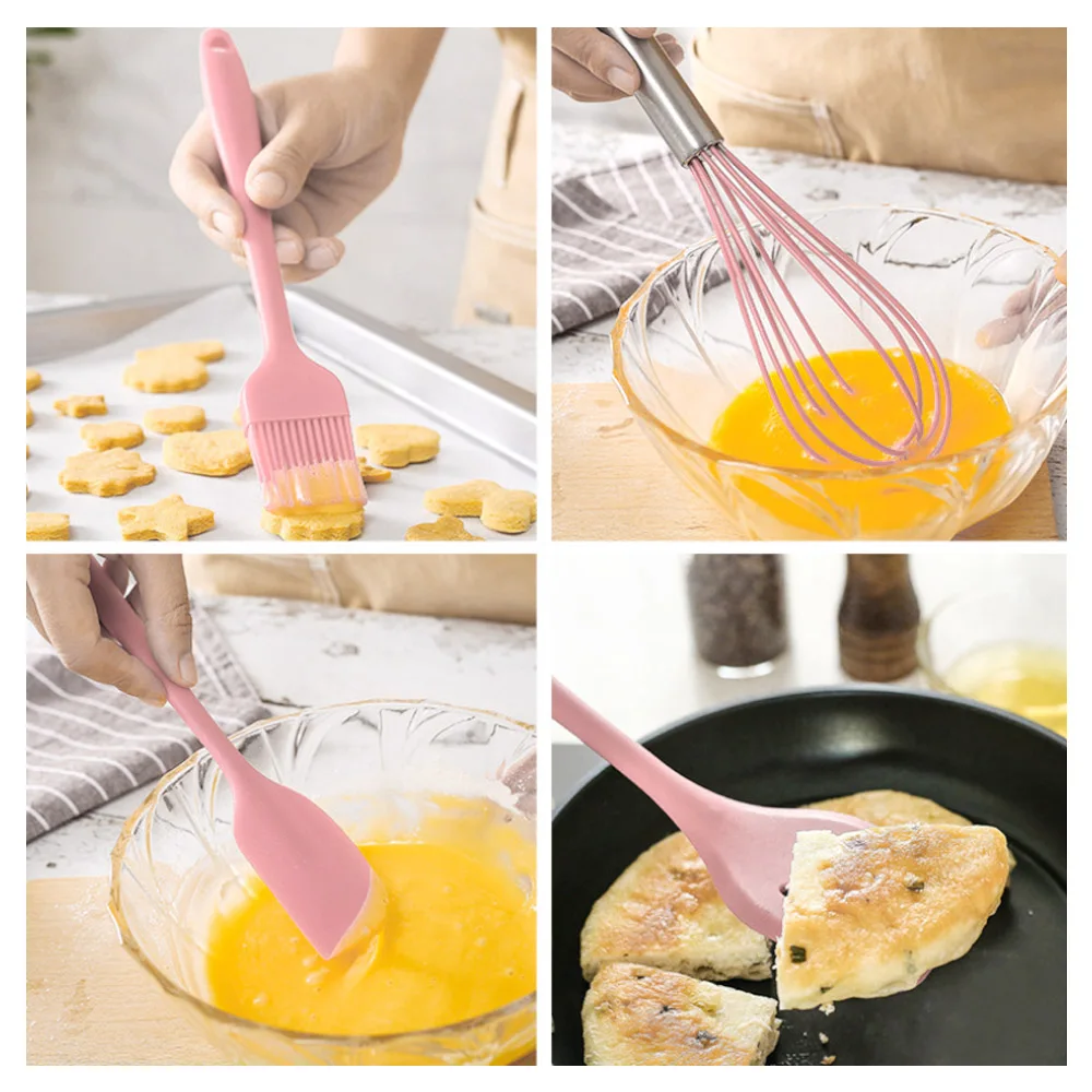 

Pawaca A set of 12 pieces of silica gel Non-stick cookware Kitchen Kit With hook Soft and unchangeable