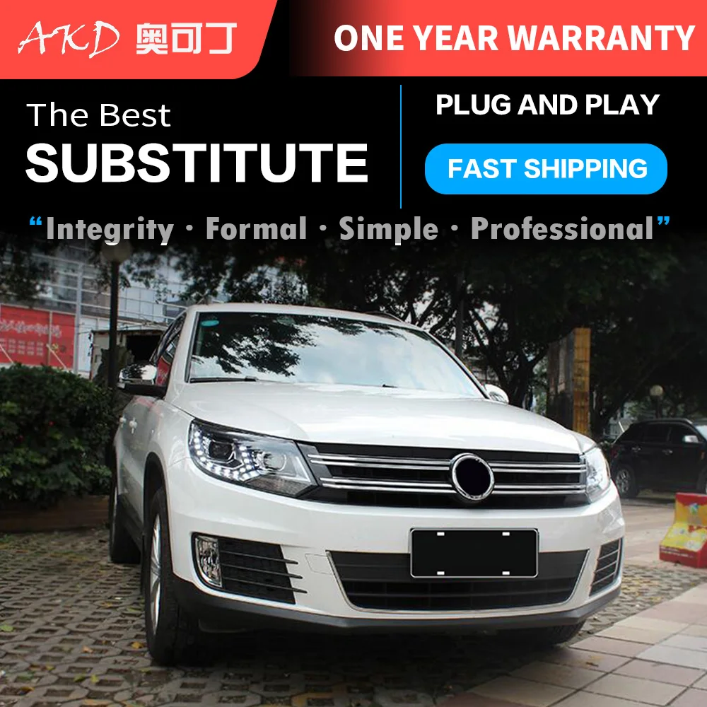 Из 2 предметов Автомобильные фары автомобильной Запчасти для Tiguan 2013 2014 2016 головка