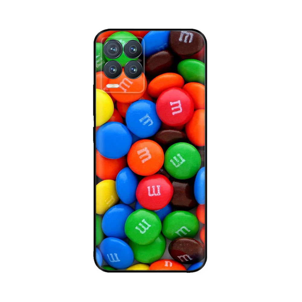 for realme 8 case 6 4 silicone soft tpu phone cover for realme 8 pro oppo realme8 4g rmx3085 cases fashion black bumpers coque free global shipping