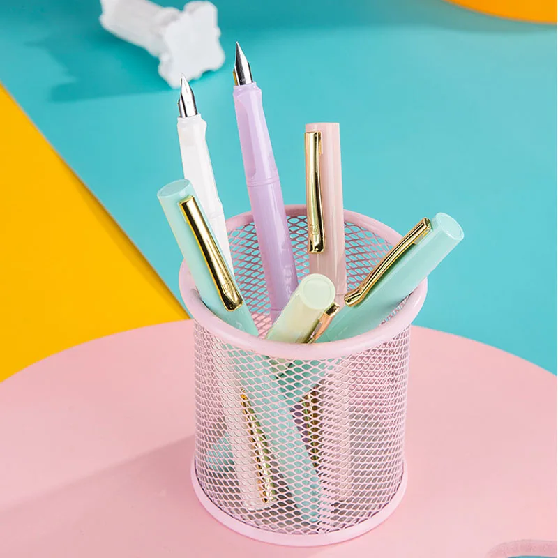 

Colourful Fountain Pen set Erasable Ink Pens Ink Cartridges Refills School Office Supplies