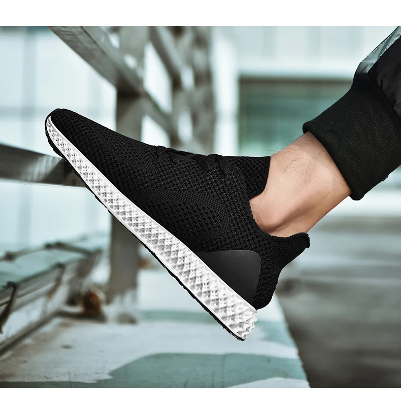 Fashion Gym Sport Men Women Tennis Shoes Breathable Knitting Sneakers Shock Footwear Basket Femme Homme Tenis Masculino Feminino