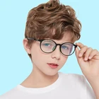 Очки Детский анти-синий светильник по рецепту оптическая оправа для мальчиков и девочек круглые компьютерные блокирующие очки UV400