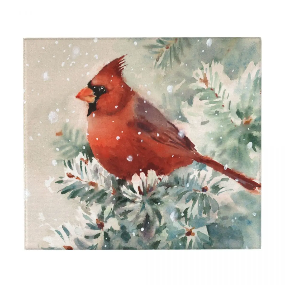 Коврик для сушки посуды на кухне зимний водоотталкивающий коврик с рисунком